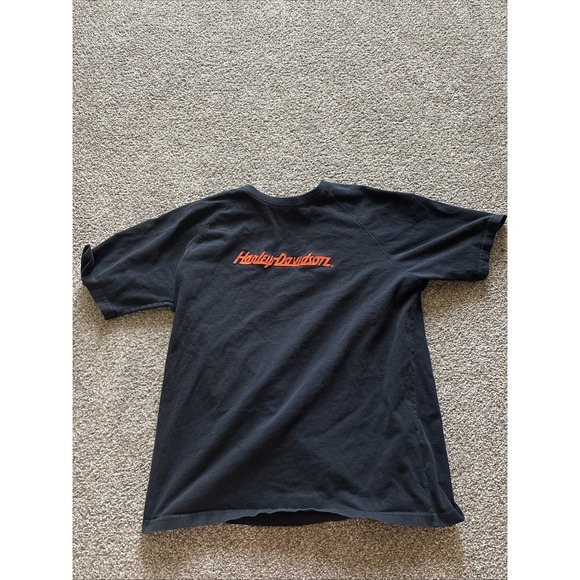 Black Vintage Harley‎ Davidson T-Shirt Size Large